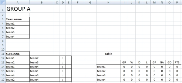 Excel 10 Team Fantasy Football Draft Board - Editable